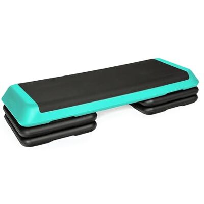 TREXO Aerobic-stepper voor cardio fitness stepper voor thuis, in hoogte verstelbaar 10, 15, 20 cm, fitnessaccessoires voor thuis, tot 250 kg, roze, oranje, grijs, 109 x 41 cm TREXO Aerobic-stepper voor cardio fitness stepper voor thuis, in hoogte verstelbaar 10, 15, 20 cm, fitnessaccessoires voor thuis, tot 250 kg, roze, oranje, grijs, 109 x 41 cm