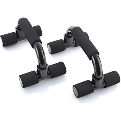 BODYMATE 2 stuks push-up-handgrepen, antislip handgrepen, push-upstangen, voor spiertraining en krachttraining, zwart BODYMATE 2 stuks push-up-handgrepen, antislip handgrepen, push-upstangen, voor spiertraining en krachttraining, zwart