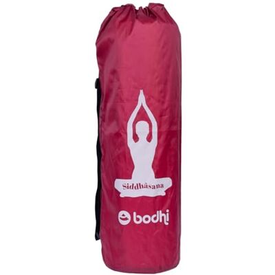 Bodhi Easy Bag Yogatas, tas voor wollen matten en yogamat, yogatas in XL-formaat, sporttas voor yoga met designprint, aubergine Bodhi Easy Bag Yogatas, tas voor wollen matten en yogamat, yogatas in XL-formaat, sporttas voor yoga met designprint, aubergine