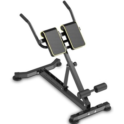 DH FitLife Lendenbank, inklapbaar, Romeinse stoel, verstelbaar, 5-in-1 Buik- en rugapparaat, 9 in hoogte verstelbaar, bank met hyperextensie, houder voor curl biceps, belasting 150 kg DH FitLife Lendenbank, inklapbaar, Romeinse stoel, verstelbaar, 5-in-1 Buik- en rugapparaat, 9 in hoogte verstelbaar, bank met hyperextensie, houder voor curl biceps, belasting 150 kg