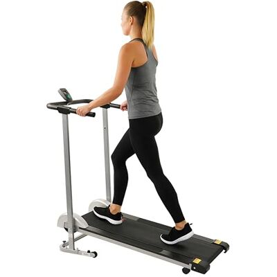 Sunny Health & Fitness SF-T1407M handmatige loopband Niet-elektrisch, helling 14%, LCD-display, inklapbaar, versterkt dienblad, capaciteit 100 kg Sunny Health & Fitness SF-T1407M handmatige loopband Niet-elektrisch, helling 14%, LCD-display, inklapbaar, versterkt dienblad, capaciteit 100 kg