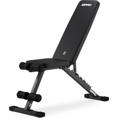 ZIPRO Halterbank, thuis, machine, apparaat, plat station, lumbaal, thuis, sportschool, fitness, buikspieren, verstelbaar, multifunctioneel, 300 kg, capaciteit, gymnastiektraining thuis, streep zwart ZIPRO Halterbank, thuis, machine, apparaat, plat station, lumbaal, thuis, sportschool, fitness, buikspieren, verstelbaar, multifunctioneel, 300 kg, capaciteit, gymnastiektraining thuis, streep zwart