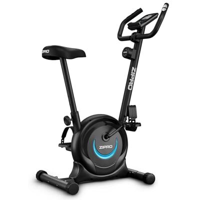 ZIPRO Vélo d'appartement ergomètre avec résistance magnétique à 8 niveaux, support pour smartphone, écran LCD, selle réglable, vélo d'appartement pour entraînement cardio à la maison, vélo de fitness ZIPRO Vélo d'appartement ergomètre avec résistance magnétique à 8 niveaux, support pour smartphone, écran LCD, selle réglable, vélo d'appartement pour entraînement cardio à la maison, vélo de fitness