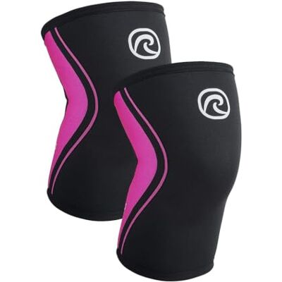 Rehband Kniebrace 5 mm neopreen voor crossfit en gewichtheffen, knie sleeve compressie functionele fitness, knieondersteuning voor krachttraining en gewichtheffen, kleur: roze 1 paar, maat: M Rehband Kniebrace 5 mm neopreen voor crossfit en gewichtheffen, knie sleeve compressie functionele fitness, knieondersteuning voor krachttraining en gewichtheffen, kleur: roze 1 paar, maat: M