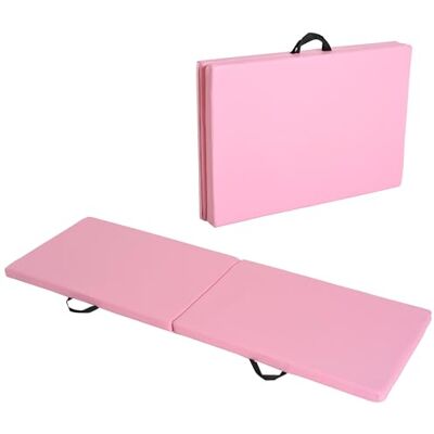 HOMCOM Gymnastiekmat, yoga, pilates, fitness, opvouwbaar, draagbaar, groot comfort, 180 x 60 x 5 cm, kunstleer HOMCOM Gymnastiekmat, yoga, pilates, fitness, opvouwbaar, draagbaar, groot comfort, 180 x 60 x 5 cm, kunstleer