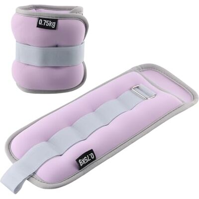 QINGZY 2 stuks enkelgewichten 0,25/0,5/0,75 kg enkelbanden met voetgewichten, hangende manchetten, hangende armbanden voor fitness, fysiotherapie, yoga, aerobics gymnastiek QINGZY 2 stuks enkelgewichten 0,25/0,5/0,75 kg enkelbanden met voetgewichten, hangende manchetten, hangende armbanden voor fitness, fysiotherapie, yoga, aerobics gymnastiek