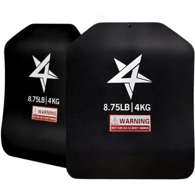 Yes4All S0DZ Tactische gebogen gewichtsplaten, ideaal voor lichaamstraining, intensieve training, rucking en cardio, 4 kg Yes4All S0DZ Tactische gebogen gewichtsplaten, ideaal voor lichaamstraining, intensieve training, rucking en cardio, 4 kg