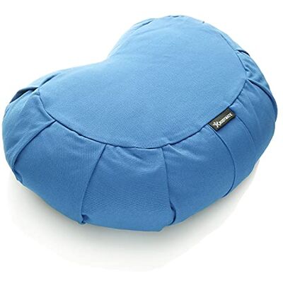 BODYMATE Yoga-/meditatiekussen, halve maan, 42 x 30 x 15 cm (l x b x h), overtrek van 100% katoen, machinewasbaar, vulling van boekweitschalen, verschillende kleuren BODYMATE Yoga-/meditatiekussen, halve maan, 42 x 30 x 15 cm (l x b x h), overtrek van 100% katoen, machinewasbaar, vulling van boekweitschalen, verschillende kleuren