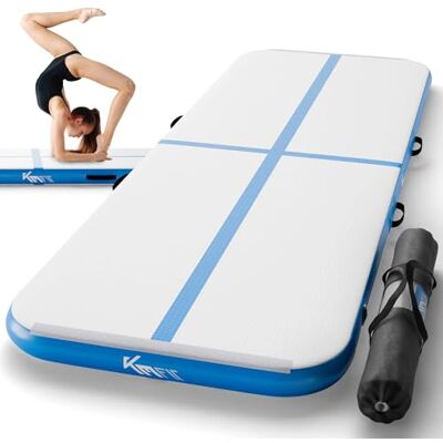 KM KM Fit KM Fit Airtrack Opblaasbare gymnastiekmat, 3 m, met draagtas, elektrische luchtpomp en patchset, uv-bestendig, yogamat, tumbling-mat, trainingsmat KM KM Fit KM Fit Airtrack Opblaasbare gymnastiekmat, 3 m, met draagtas, elektrische luchtpomp en patchset, uv-bestendig, yogamat, tumbling-mat, trainingsmat