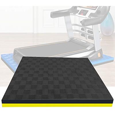 PPGE Home Vloerbeschermingsmat voor loopband, geluidsisolatie, anti-trilling, antislip, voor fitnessapparaten, zwart en geel, 180 x 80 x 2,5 cm PPGE Home Vloerbeschermingsmat voor loopband, geluidsisolatie, anti-trilling, antislip, voor fitnessapparaten, zwart en geel, 180 x 80 x 2,5 cm