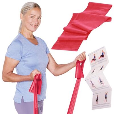 Theraband 1,50 m dans un sac en polyéthylène avec instructions (français non garanti) Bande de fitness Bande de gymnastique Bande extensible pour entraînement complet du corps Bande de Theraband 1,50 m dans un sac en polyéthylène avec instructions (français non garanti) Bande de fitness Bande de gymnastique Bande extensible pour entraînement complet du corps Bande de