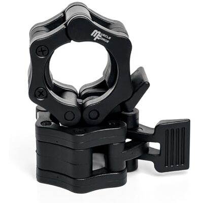 MuscleForge ® Veerklemmen 25/28/30 mm, 2 stuks, klemmen voor halters en standaardstangen, snelle montage, stopschijven voor gewichtheffen, fitness, krachttraining MuscleForge ® Veerklemmen 25/28/30 mm, 2 stuks, klemmen voor halters en standaardstangen, snelle montage, stopschijven voor gewichtheffen, fitness, krachttraining