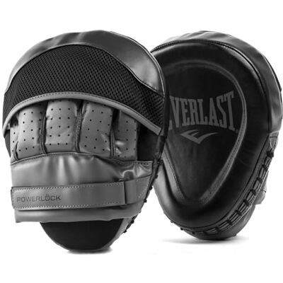 Everlast Powerlock Focus Mitts, Punch Unisex Volwassenen, Zwart, One Size Everlast Powerlock Focus Mitts, Punch Unisex Volwassenen, Zwart, One Size