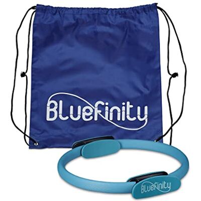 Relaxdays Bluefinity Anneau pilates 39 cm avec doubles poignées, turquoise Yoga mousse rembourré anneau de résistance Relaxdays Bluefinity Anneau pilates 39 cm avec doubles poignées, turquoise Yoga mousse rembourré anneau de résistance