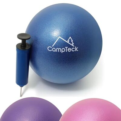 CampTeck Yogabal van kunststof, anti-koppels, 23 cm, voor training, fitnessstudio, fitness, met handpomp CampTeck Yogabal van kunststof, anti-koppels, 23 cm, voor training, fitnessstudio, fitness, met handpomp