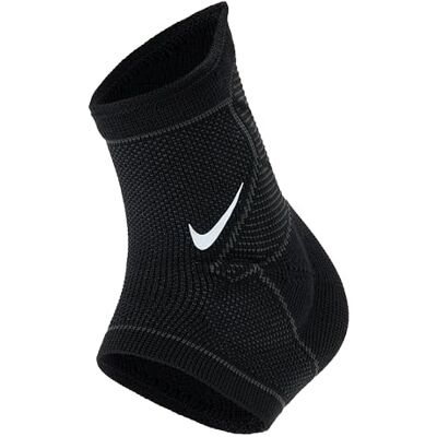 Nike Geribde mouwen enkelbandage voor volwassenen, uniseks, zwart, S Nike Geribde mouwen enkelbandage voor volwassenen, uniseks, zwart, S