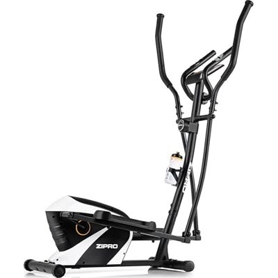 ZIPRO Shox RS Magnetische elliptische trainer voor thuis tot 120 kg, 8 weerstandsniveaus, met computer, hartslagmeting, calorieën, afstand, snelheid, wit ZIPRO Shox RS Magnetische elliptische trainer voor thuis tot 120 kg, 8 weerstandsniveaus, met computer, hartslagmeting, calorieën, afstand, snelheid, wit