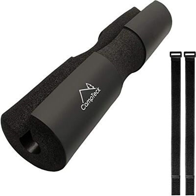CampTeck U6814 Olympische halterstandaard met klittenband van schuimrubber voor krachttraining en squatoefeningen voor heuplifting, gewichtheffen, squats, lunges en nog veel meer, zwart CampTeck U6814 Olympische halterstandaard met klittenband van schuimrubber voor krachttraining en squatoefeningen voor heuplifting, gewichtheffen, squats, lunges en nog veel meer, zwart