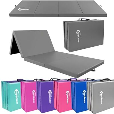 EYEPOWER Gymnastiekmat, opvouwbaar, dik, 180 x 60 x 5 cm, voor kinderen en thuis, schokabsorberende vloermatras voor veiligheid EYEPOWER Gymnastiekmat, opvouwbaar, dik, 180 x 60 x 5 cm, voor kinderen en thuis, schokabsorberende vloermatras voor veiligheid