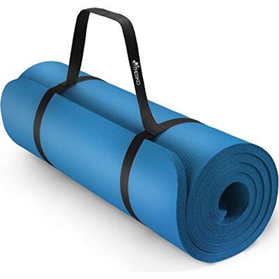 TRESKO Trainingsmat voor fitness, yoga, pilates en gymnastiek, afmetingen 185 x 60 x 1,5 cm of 190 x 100 x 1,5 cm, van NBR-schuim, ftalaatvrij, huidvriendelijk TRESKO Trainingsmat voor fitness, yoga, pilates en gymnastiek, afmetingen 185 x 60 x 1,5 cm of 190 x 100 x 1,5 cm, van NBR-schuim, ftalaatvrij, huidvriendelijk