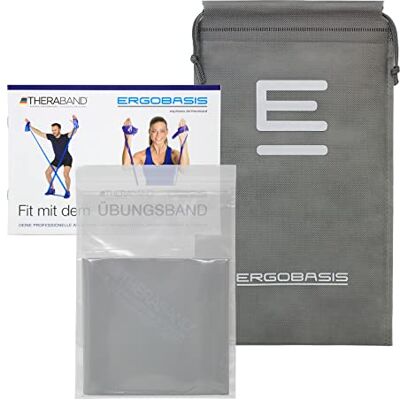 Theraband Thera-Band Originele oefenband (zilver, 2,5 m) Theraband Thera-Band Originele oefenband (zilver, 2,5 m)