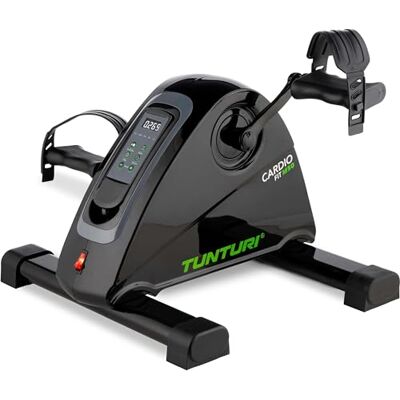 Tunturi Cardio Fit M50 Mini-hometrainer, met elektromotor, pedaal, arm- en beentraining, mini-fiets, bewegingstrainer voor senioren, met lcd-display, zwart Tunturi Cardio Fit M50 Mini-hometrainer, met elektromotor, pedaal, arm- en beentraining, mini-fiets, bewegingstrainer voor senioren, met lcd-display, zwart