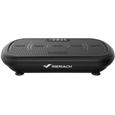 MERACH Plateforme Vibrante, 13mm Amplitude, 200kg, Bluetooth, Silicone Plateforme Vibrante Puissante pour L'entraînement et la Mise en Forme, Pédale en Silicone et Haut-Parleur Bluetooth MERACH Plateforme Vibrante, 13mm Amplitude, 200kg, Bluetooth, Silicone Plateforme Vibrante Puissante pour L'entraînement et la Mise en Forme, Pédale en Silicone et Haut-Parleur Bluetooth