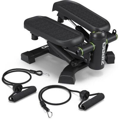 ZIPRO Roam Stepper Mini Fitnessapparaat INCL. LCD-trainingscomputer met vele functies, fitnesstraining voor thuis, hometrainer, zwart ZIPRO Roam Stepper Mini Fitnessapparaat INCL. LCD-trainingscomputer met vele functies, fitnesstraining voor thuis, hometrainer, zwart