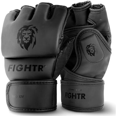 FIGHTR ® MMA handschoenen – voor ideale stabiliteit en slagkracht, grappling handschoenen voor MMA, zandzak, sparring en training, inclusief draagtas FIGHTR ® MMA handschoenen – voor ideale stabiliteit en slagkracht, grappling handschoenen voor MMA, zandzak, sparring en training, inclusief draagtas