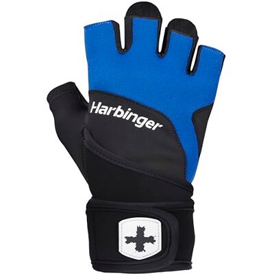 Harbinger Trainingshandschoenen met pols, zware hefhandschoenen voor meer handpalmbescherming en polsstabiliteit Harbinger Trainingshandschoenen met pols, zware hefhandschoenen voor meer handpalmbescherming en polsstabiliteit