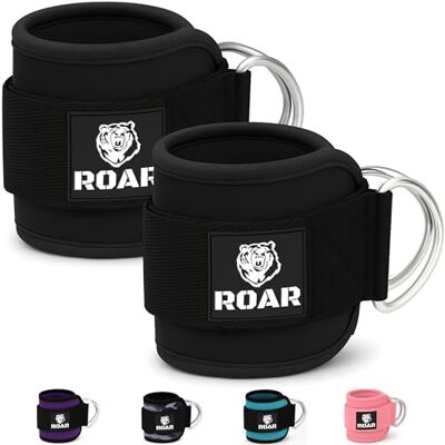 ROAR ® Katrol Enkels, Gym Enkel voor Katrol, Unisex Gym Accessoires voor Kabelmachines, Beenverlengingen ROAR ® Katrol Enkels, Gym Enkel voor Katrol, Unisex Gym Accessoires voor Kabelmachines, Beenverlengingen