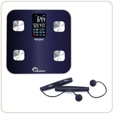 LITTLE BALANCE 8683, Set Duo Connect Easy Jump, impedantiemeter + springtouw, zonder USB-batterij, 180 kg, zwart LITTLE BALANCE 8683, Set Duo Connect Easy Jump, impedantiemeter + springtouw, zonder USB-batterij, 180 kg, zwart