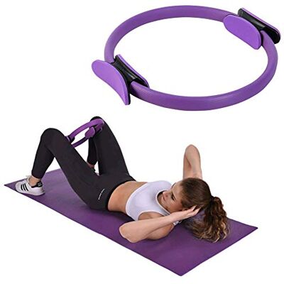 CYSJ Pilates-ring, yoga-ring, pilatesring, pilatescirkel, pilatescirkel, voor fitness thuis, dubbele handgreep voor cirkel, pilates, yoga, fitnessstudio, fitness, training voor vrouwen CYSJ Pilates-ring, yoga-ring, pilatesring, pilatescirkel, pilatescirkel, voor fitness thuis, dubbele handgreep voor cirkel, pilates, yoga, fitnessstudio, fitness, training voor vrouwen