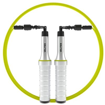 Velites Earth 2.0 Officiële Crossfit Games springtouw voor sprongen, gym, zilver Velites Earth 2.0 Officiële Crossfit Games springtouw voor sprongen, gym, zilver