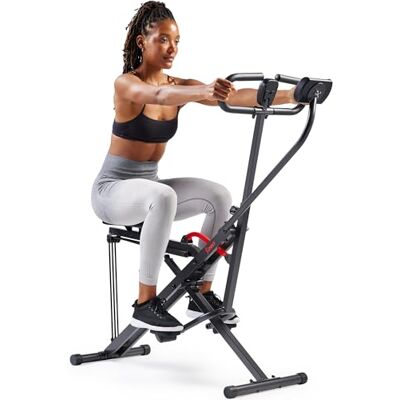 Sunny Health & Fitness Smart Row-N-Ride opvouwbare squatmachine voor full-body training voor quads bilspieren, verstelbare weerstandsbanden, Bluetooth-synchronisatie SunnyFit App Sunny Health & Fitness Smart Row-N-Ride opvouwbare squatmachine voor full-body training voor quads bilspieren, verstelbare weerstandsbanden, Bluetooth-synchronisatie SunnyFit App