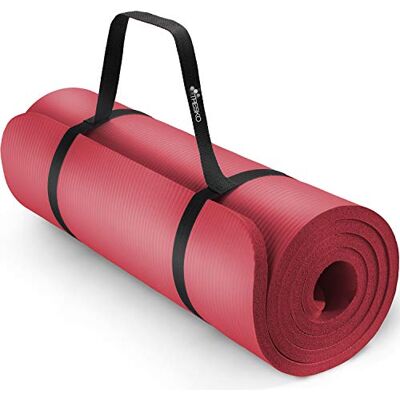 TRESKO Trainingsmat voor fitness, yoga, pilates en gymnastiek, afmetingen 185 x 60 x 1,5 cm of 190 x 100 x 1,5 cm, van NBR-schuim, ftalaatvrij, huidvriendelijk TRESKO Trainingsmat voor fitness, yoga, pilates en gymnastiek, afmetingen 185 x 60 x 1,5 cm of 190 x 100 x 1,5 cm, van NBR-schuim, ftalaatvrij, huidvriendelijk