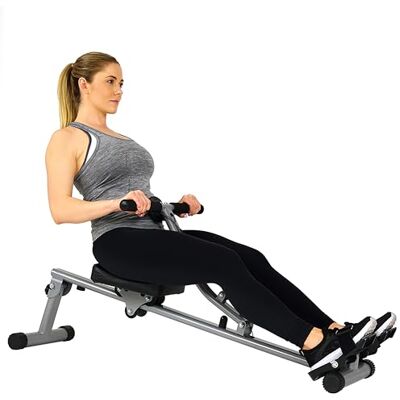 Sunny Health & Fitness SF-RW1205 Roeitoestelrower met 12-traps aanpasbare hydraulische weerstand, digitale monitor en max. 100 kg gewicht, ergometer, trainingscomputer, roeimachine voor thuis. Integrale cardio met lage impact, licht en ruimtebesparend, Sunny Health & Fitness SF-RW1205 Roeitoestelrower met 12-traps aanpasbare hydraulische weerstand, digitale monitor en max. 100 kg gewicht, ergometer, trainingscomputer, roeimachine voor thuis. Integrale cardio met lage impact, licht en ruimtebesparend,