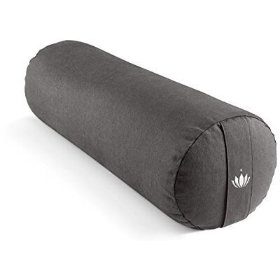 Lotuscrafts Yogarol voor Yin Yoga Ø 24 cm, yoga-rol met speltvulling, wasbare katoenen hoes, yoga-rol, GOTS-gecertificeerd Lotuscrafts Yogarol voor Yin Yoga Ø 24 cm, yoga-rol met speltvulling, wasbare katoenen hoes, yoga-rol, GOTS-gecertificeerd