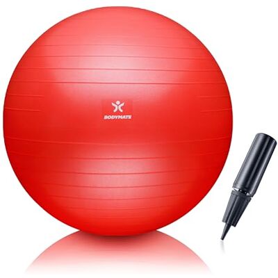 BODYMATE Fitnessbal + pomp + e-book – verschillende maten en kleuren BODYMATE Fitnessbal + pomp + e-book – verschillende maten en kleuren