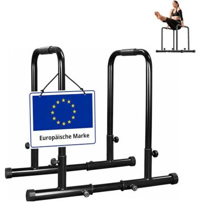 Relaxdays Verstelbare dipstangen, tot 150 kg, zwart staal, calisthenia Antislip handgrepen, dipstation Relaxdays Verstelbare dipstangen, tot 150 kg, zwart staal, calisthenia Antislip handgrepen, dipstation