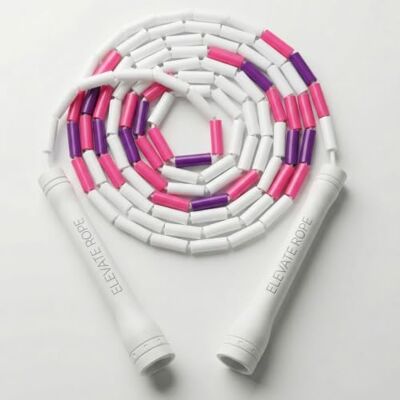 Elevate Rope Professioneel snelheidstouw 3 m verstelbaar springtouw PVC 5 mm met nylon kern voor cardio, dubbele sprongen en crossfit duurzaam springtouw Elevate Rope Professioneel snelheidstouw 3 m verstelbaar springtouw PVC 5 mm met nylon kern voor cardio, dubbele sprongen en crossfit duurzaam springtouw