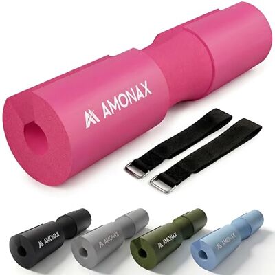 Amonax Barbell Squat Pad kniebuigschuim van schuim, neksteun en schouders, bescherming voor squats, lunges, hip thrusts, gewichtheffen, halterkussen, squatkussen Amonax Barbell Squat Pad kniebuigschuim van schuim, neksteun en schouders, bescherming voor squats, lunges, hip thrusts, gewichtheffen, halterkussen, squatkussen