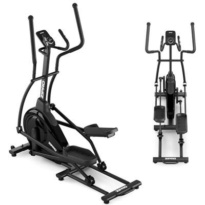 ZIPRO Sessie Elliptische trainer, elliptische trainer tot 120 kg, hometrainer, 32 weerstandsniveaus, trainingsmachines, cardio-apparaat, hartslagsensor, Bluetooth, stuurwiel 6 kg ZIPRO Sessie Elliptische trainer, elliptische trainer tot 120 kg, hometrainer, 32 weerstandsniveaus, trainingsmachines, cardio-apparaat, hartslagsensor, Bluetooth, stuurwiel 6 kg