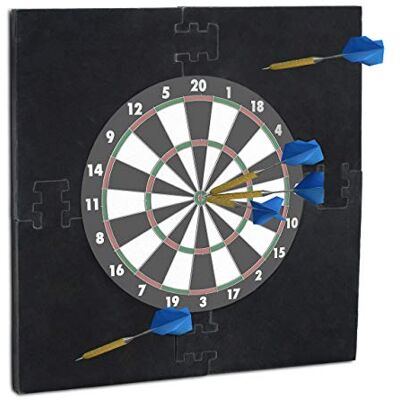 Relaxdays Dartbordbescherming "R6", dart opangring, diameter 45 cm, catchring, EVA, H x B x D: 71 x 71 x 3 cm, zwart Relaxdays Dartbordbescherming "R6", dart opangring, diameter 45 cm, catchring, EVA, H x B x D: 71 x 71 x 3 cm, zwart