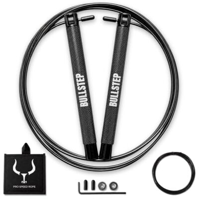 Bullstep ® Pro Speed Rope springtouw professioneel boksen crossfit Crossfit springtouw, kogellagers, stalen kabel 2,5 mm, antislip aluminium handgrepen: springtouw, springtouw. Bullstep ® Pro Speed Rope springtouw professioneel boksen crossfit Crossfit springtouw, kogellagers, stalen kabel 2,5 mm, antislip aluminium handgrepen: springtouw, springtouw.