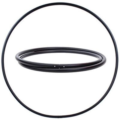 hoopomania Insteekbare hoelahoep wit (met klikknop), 25 mm buis, zwart/wit, Ø 90-140 cm hoopomania Insteekbare hoelahoep wit (met klikknop), 25 mm buis, zwart/wit, Ø 90-140 cm