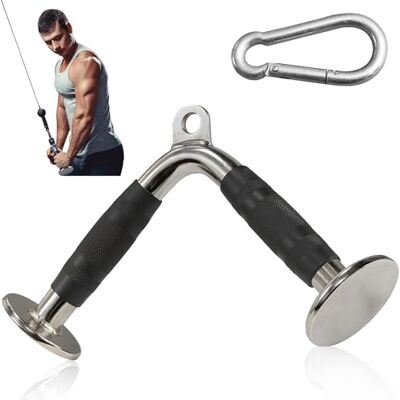 MuscleForge ® Eén handgreep voor katrol voor biceps, triceps, schouder- en rugkrachttraining, optrekstang met antislip rubberen handgreep, draaibaar MuscleForge ® Eén handgreep voor katrol voor biceps, triceps, schouder- en rugkrachttraining, optrekstang met antislip rubberen handgreep, draaibaar