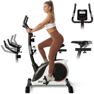 ZIPRO Nitro hometrainer, fitnessergometer, magnetische fiets, ergometer tot 150 kg, homefiets, hometrainer, fiets op batterijen ZIPRO Nitro hometrainer, fitnessergometer, magnetische fiets, ergometer tot 150 kg, homefiets, hometrainer, fiets op batterijen