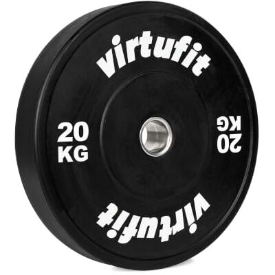 VirtuFit Hi-Temp Bumper Plate Olympische rubberen schijf, 50 mm, 20 kg VirtuFit Hi-Temp Bumper Plate Olympische rubberen schijf, 50 mm, 20 kg