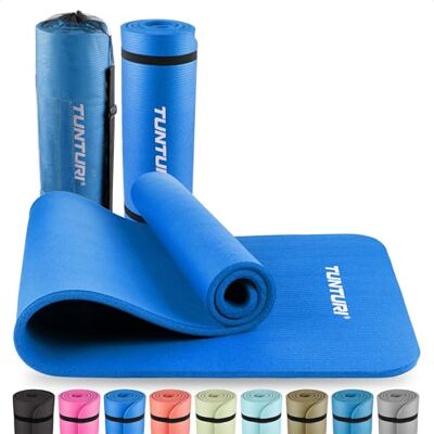 Tunturi Tapis de fitness épais 15mm Tapis de gymnastique antidérapant Pour le yoga et le pilates Tapis de sport 180x60x1,5cm Particulièrement confortable Tunturi Tapis de fitness épais 15mm Tapis de gymnastique antidérapant Pour le yoga et le pilates Tapis de sport 180x60x1,5cm Particulièrement confortable